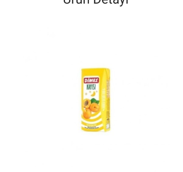 DİMES MEYVE SUYU KAYISI 200 ML