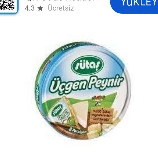 SÜTAŞ ÜÇGEN PEYNİR 8X125 GR