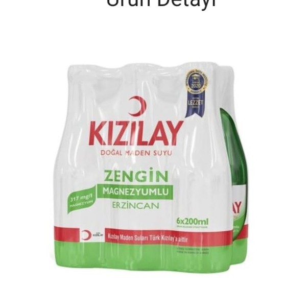 KIZILAY MADEN SUYU 6 X 20 CC