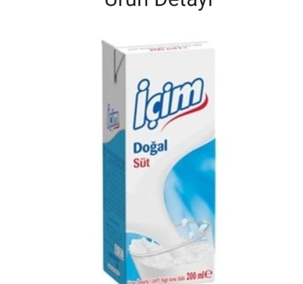 ÜLKER IÇIM SÜT YARIM YAĞLI 200 ML