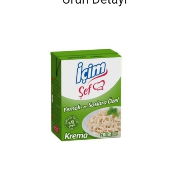 ÜLKER IÇIM ŞEF YEMEK KREMA 200 ML