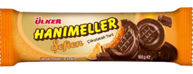 Ülker Hanımeller Çikolatalı Portakallı Tart Kurabiye 108 G