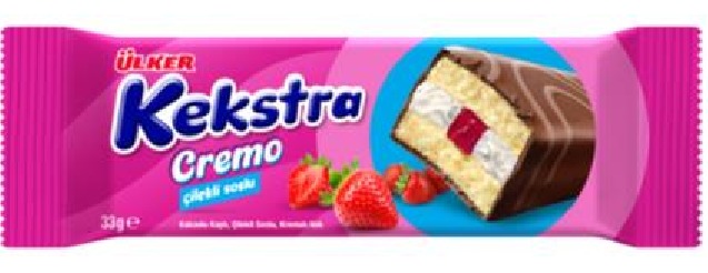 Keksta Cremo Çilekli Soslu 33G