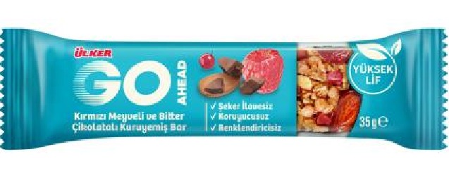 GO AHEAD KIRMIZI MEYVELİ KURUYEMİŞ BAR 35G