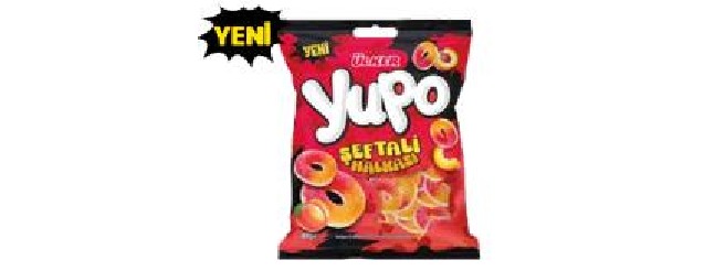 YUPO JELLY ŞEFTALI HALKASI 70 G