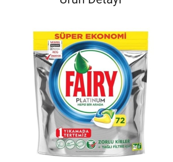 FAIRY PLATİNUM 72 LI KAPSÜL