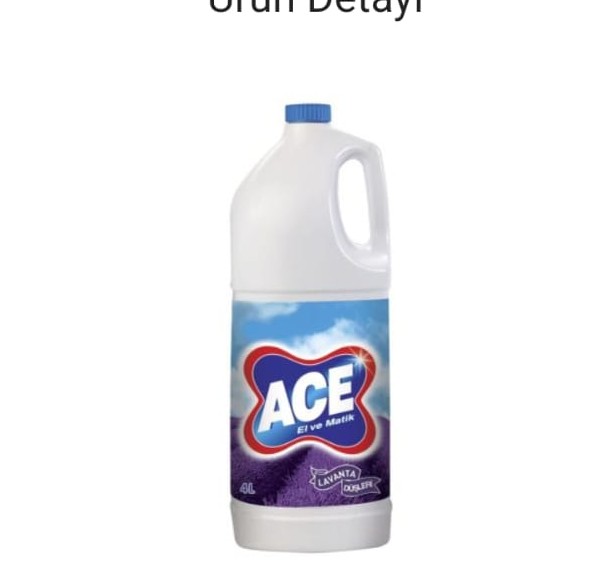 ACE KLASİK LAVANTA ÇAMAŞIR SUYU 4 LT