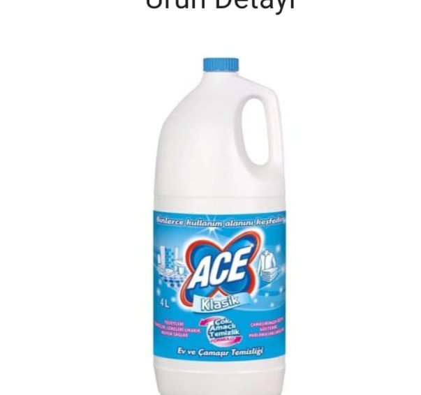 ACE ÇAMAŞIR SUYU KLASİK 4000 ML