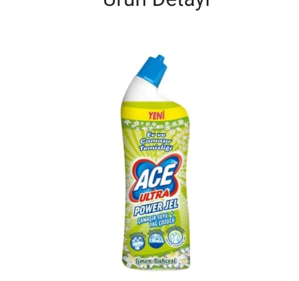 ACE ULTRA POWER JEL LİMON KOKULU 750 ML
