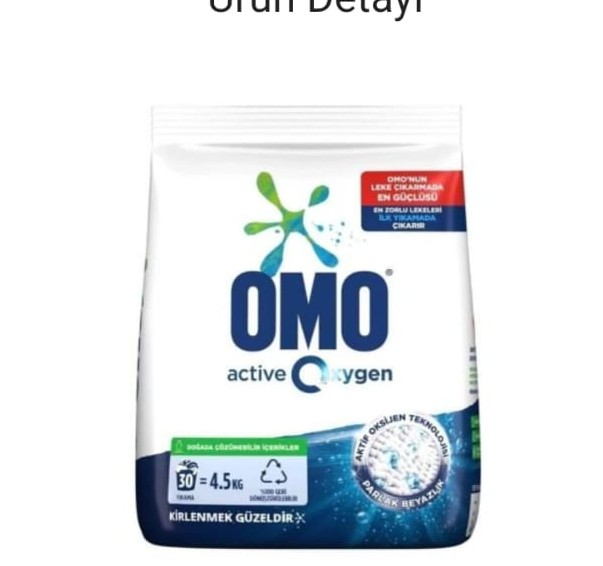 OMO ACTIVE OXYGEN TOZ ÇAMAŞIR DETERJANI 4.5 KG