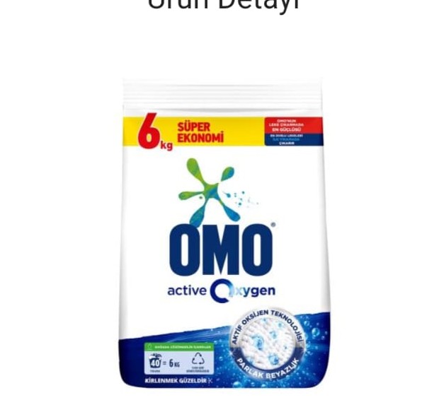 OMO MATİK ACTIVE OXYGEN TOZ ÇAMAŞIR DETERJANI 6 KG