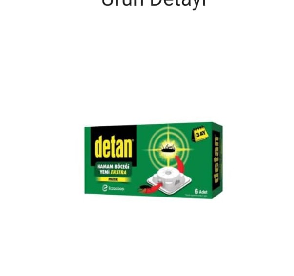 DETAN HAMAM BÖCEGI YEMİ