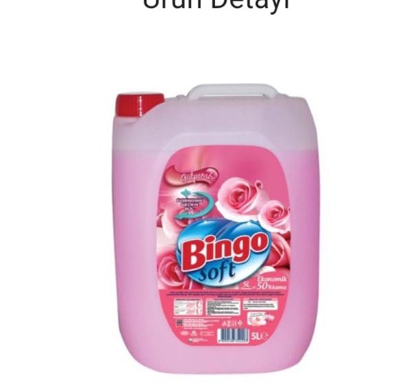 BİNGO SOFT GÜLPEMBE ÇAMAŞIR YUMŞATICISI 5 LT