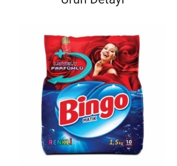 BİNGO MATİK LOVELY PARFÜMLÜ RENKLİLER IÇIN TOZ DETERJAN 15 KG