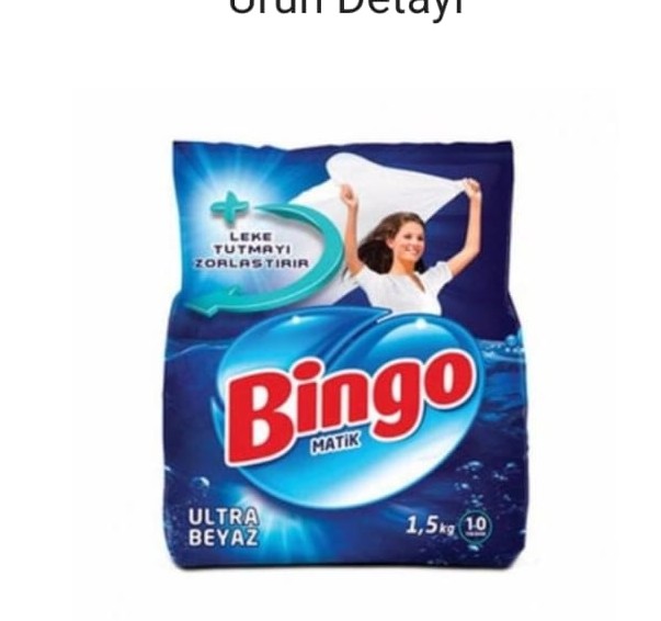 BİNGO MATİK ULRTA BEYAZ TOZ DETERJAN KG