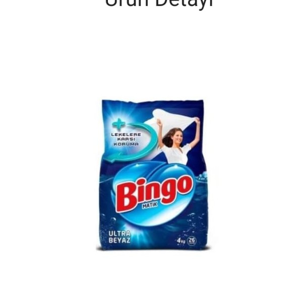 BİNGO PARFÜMSÜZ TOZ ÇAMAŞIR DETERJANI 4 KG