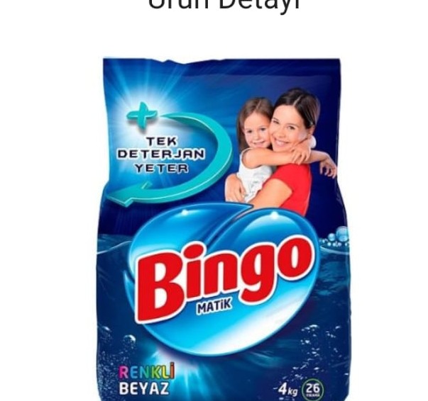 BİNGO MATIK RENKLİ TOZ DETARJAN 4 KG