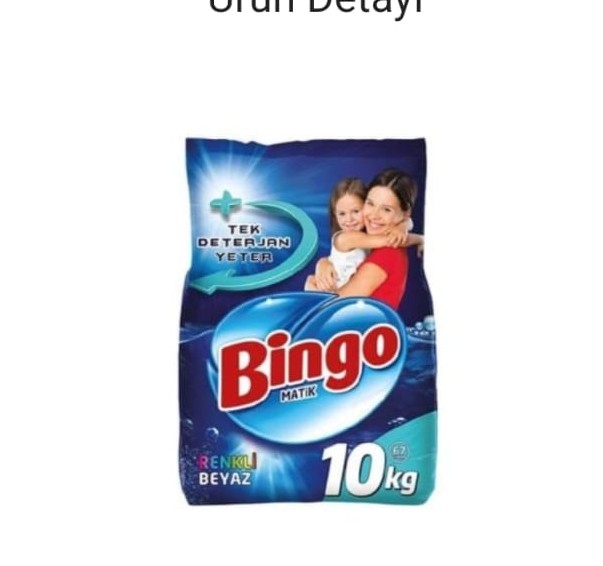 BİNGO MATİK TOZ ÇAMAŞIR DETERJANI MUTLU YUVAM 10 KG