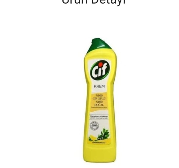 CİF LİMON KOKULU MİKROPARTİKÜLLÜ TEMİZLİK KREMİ 500 ML