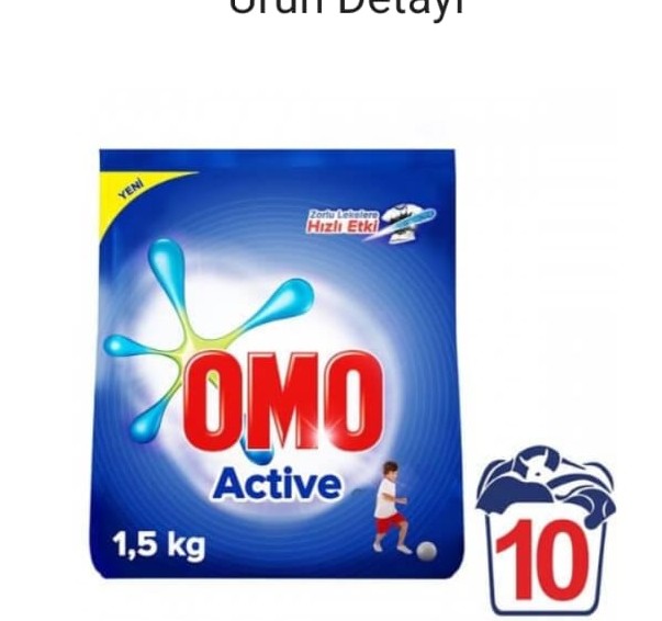 OMO MATİK ACTİVE DETERJAN 1500 GR 10 YIKAMA