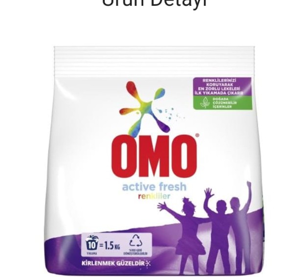 OMO COLOR RENKLİLER IÇIN TOZ ÇAMAŞIR DETERJANI 1.5 KG