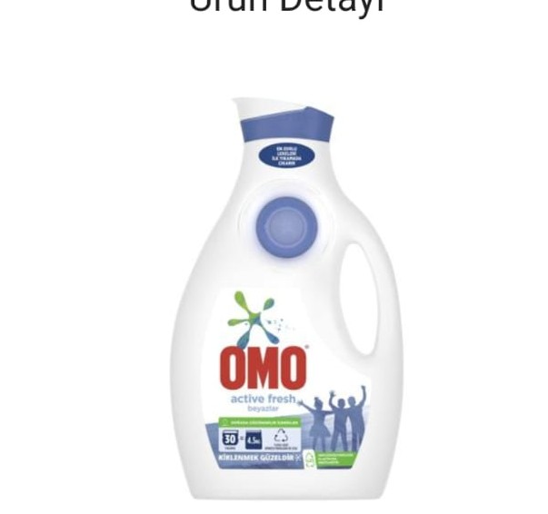 OMO ACTIVE FRESH SIVI ÇAMAŞIR DETERJANI BEYAZLAR İÇİN 1950 ML
