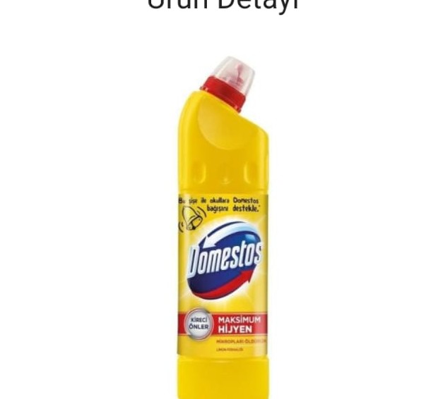 DOMESTOS MAKSİMUM HİJYEN LİMON FERAHLIĞI ÇAMAŞIR SUYU 750 ML