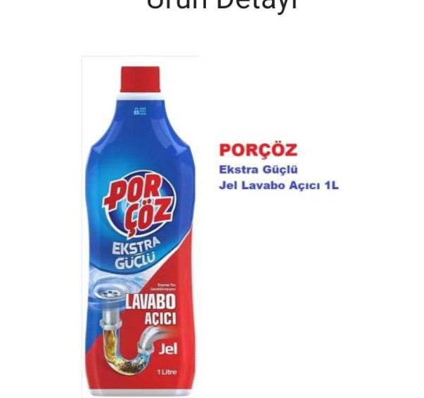 PORÇÖZ LAVABO AÇICI JEL I LT