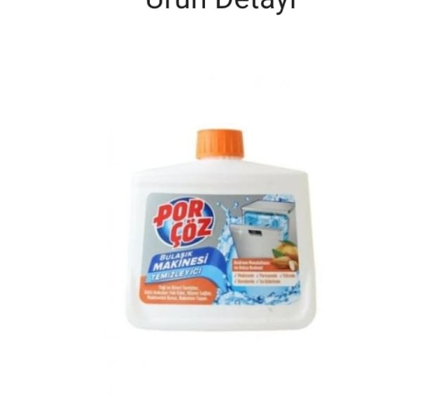PORÇÖZ BULAŞIK MAKİNE TEMİZLEYİCİSİ 250 ML