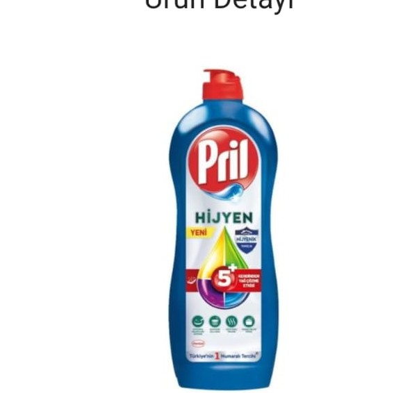 PRIL HİJYEN BULAŞIK DETERJANI 675 GR
