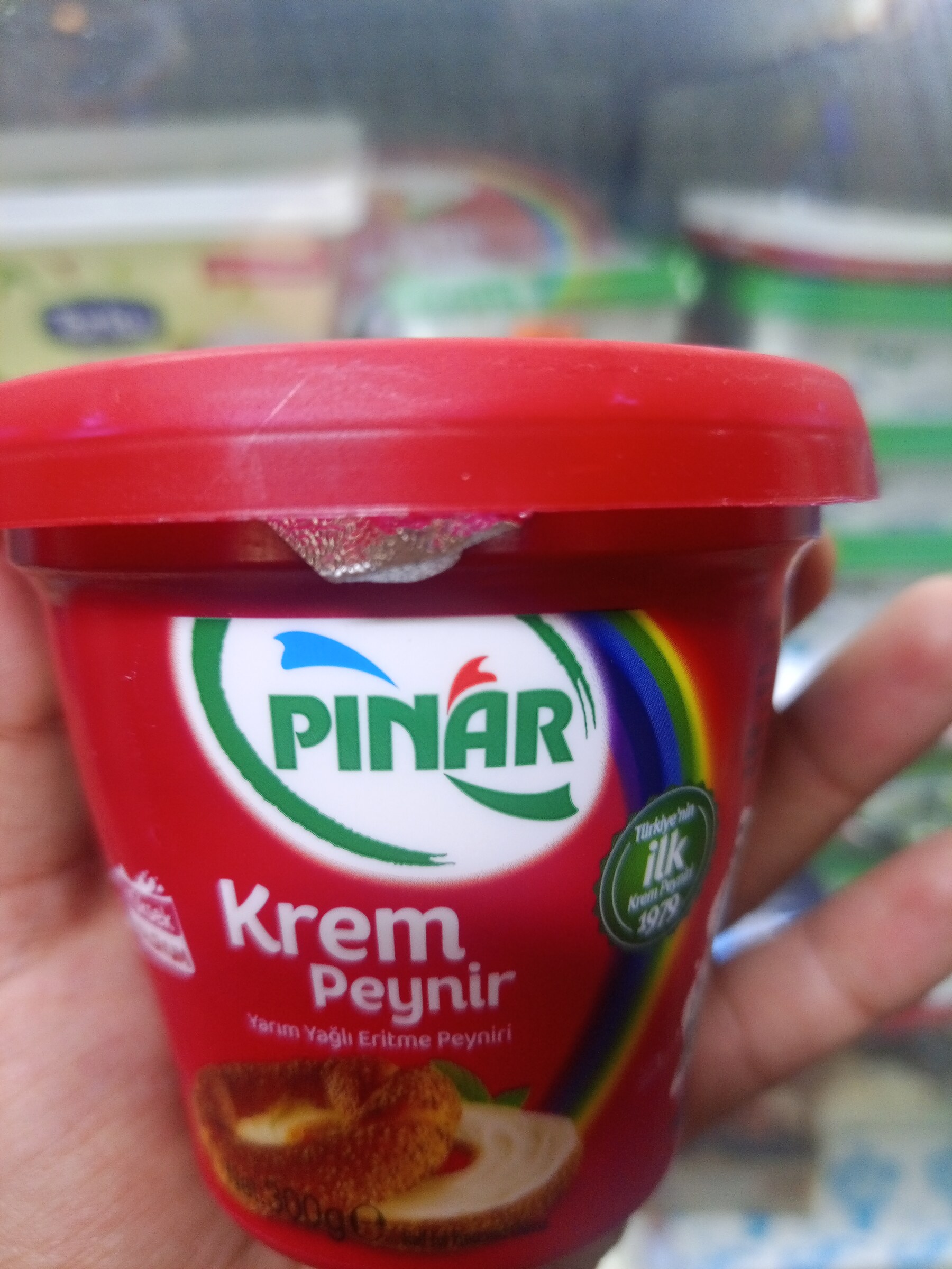 Pınar krem peynir yarım yağlı eritme peynir 300 g