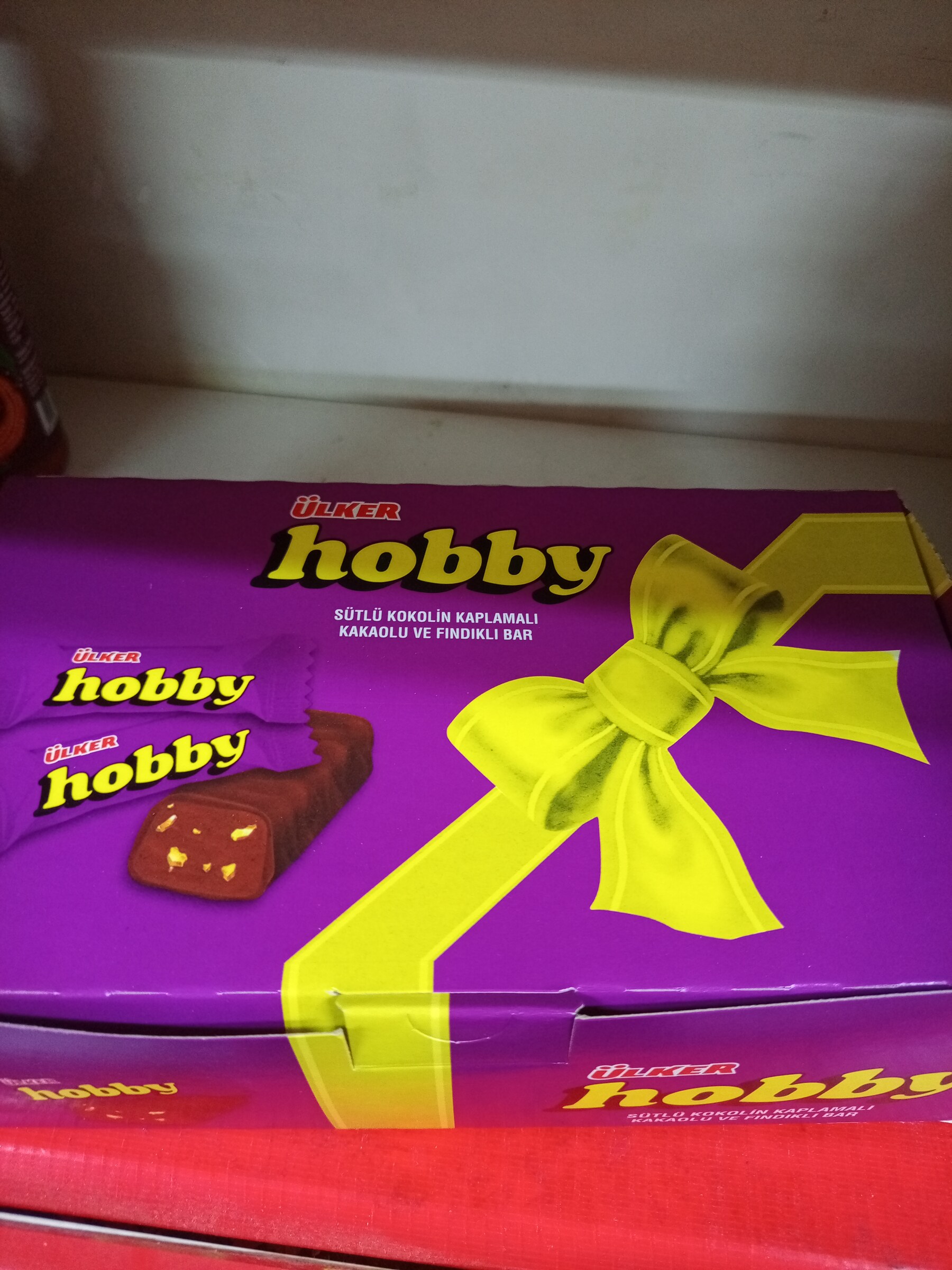 Hobby sütlü kakaolu ve fındıklı bar çikolata 100 lü