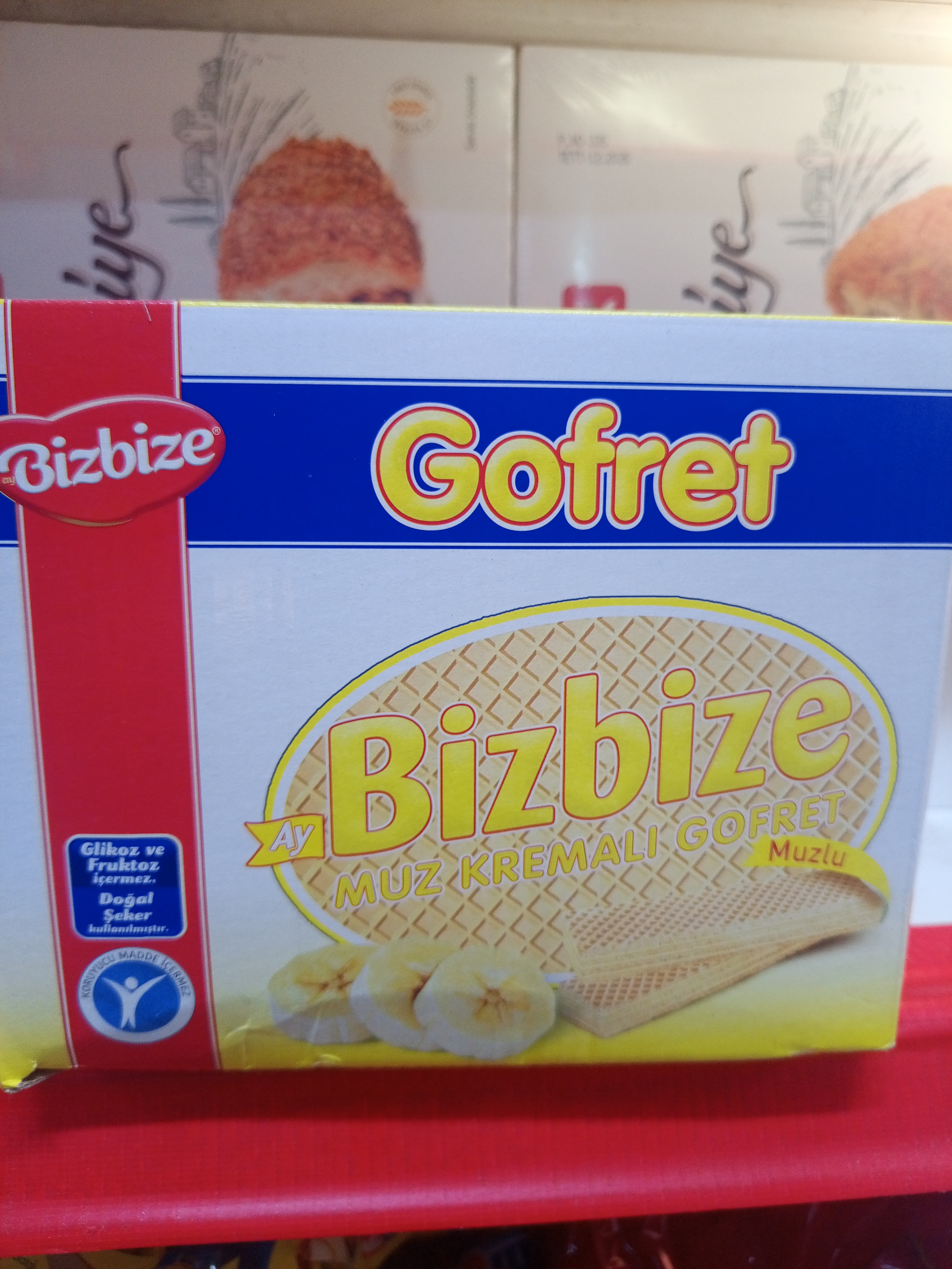 Bizbize Muz Kremalı Goferet 800 g