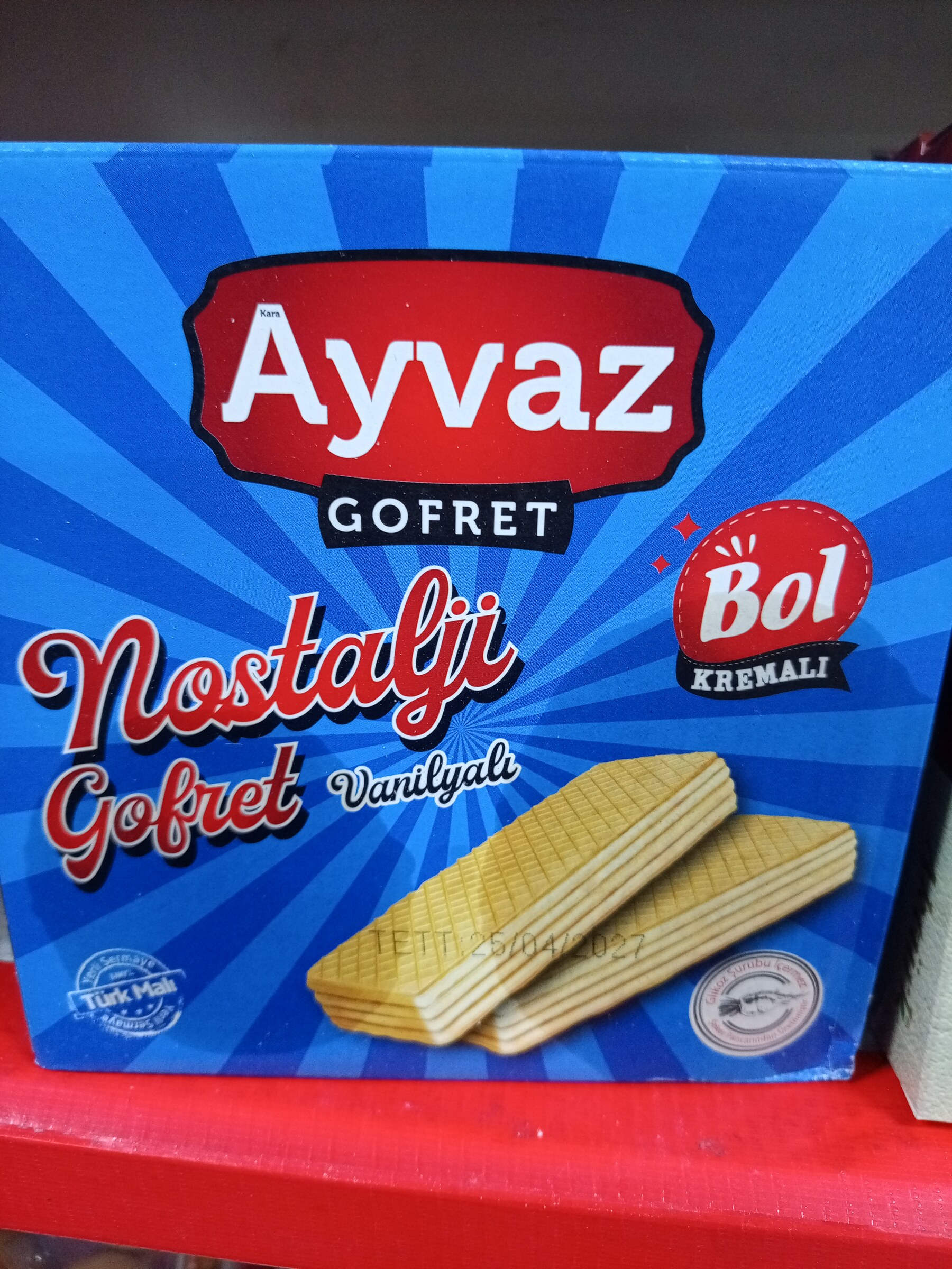 Ayvaz vanilyalı gofret 100 g