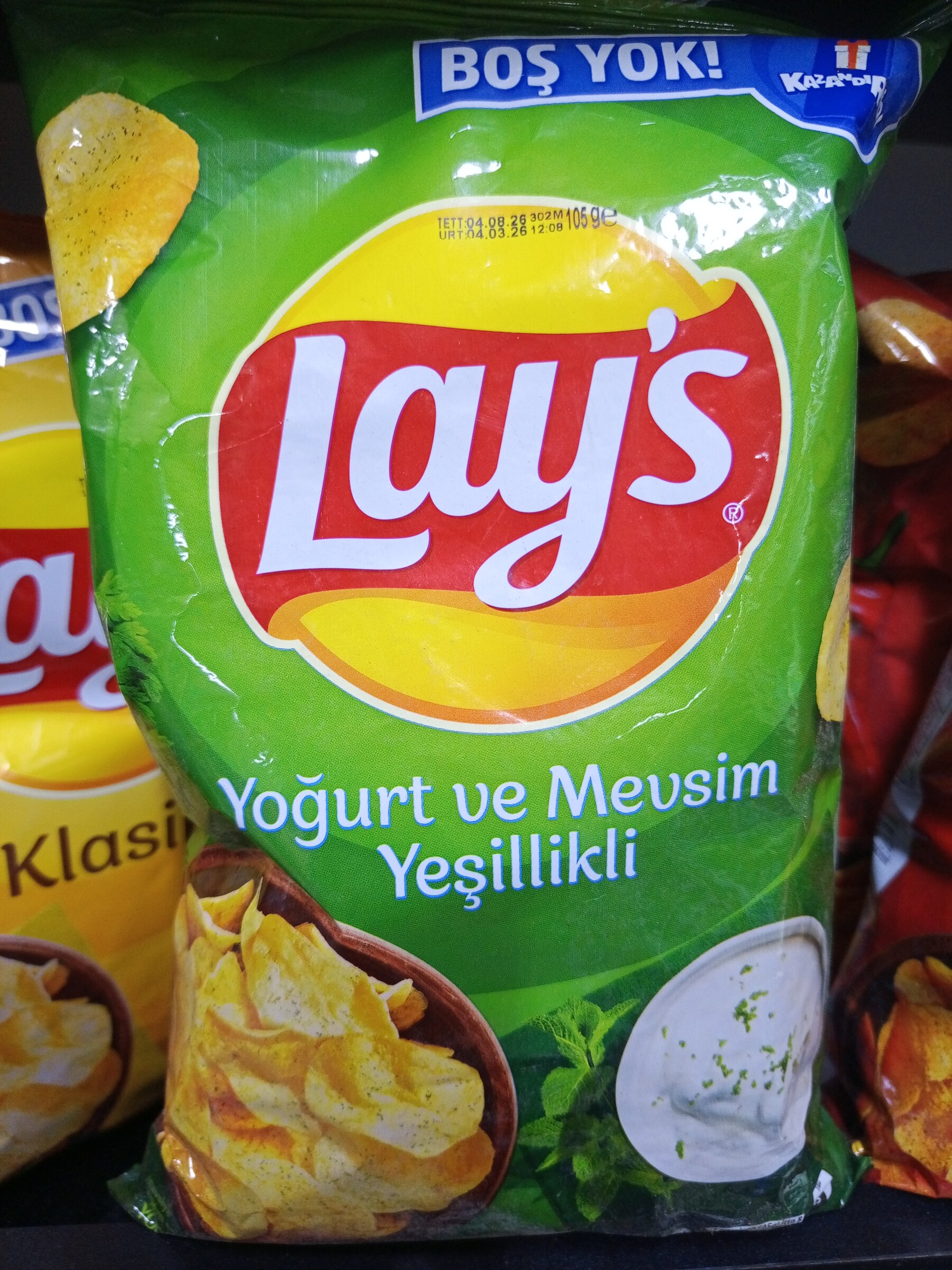 Lays yoğurt ve mevsim... 105 g