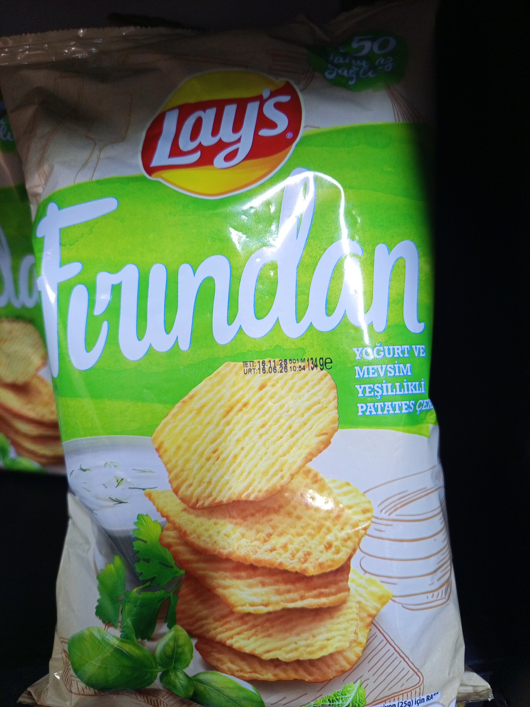 Lays fırından yoğurt ve mevsim... 134 g
