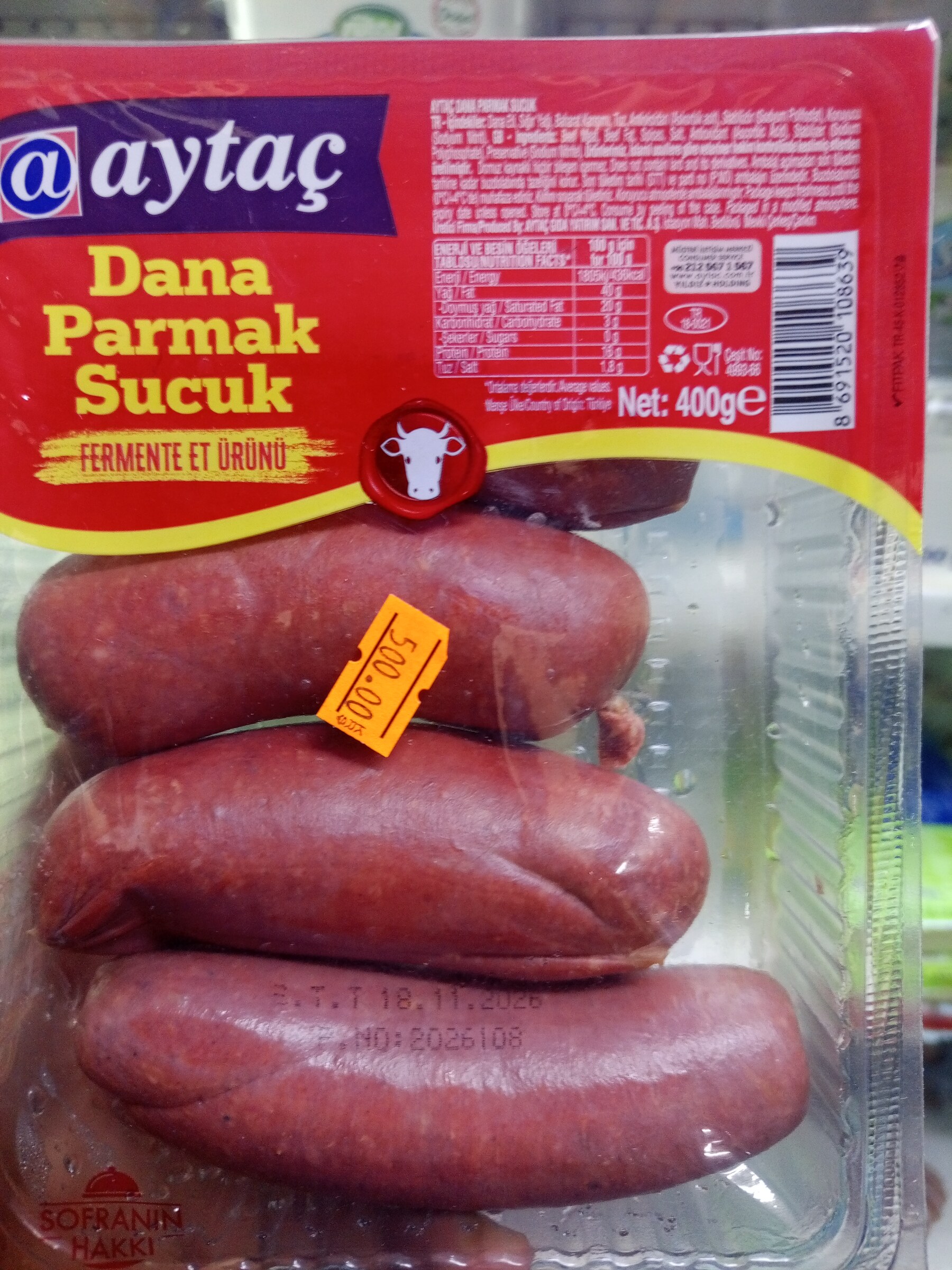 Aytac dana parmak sucuk 400 g