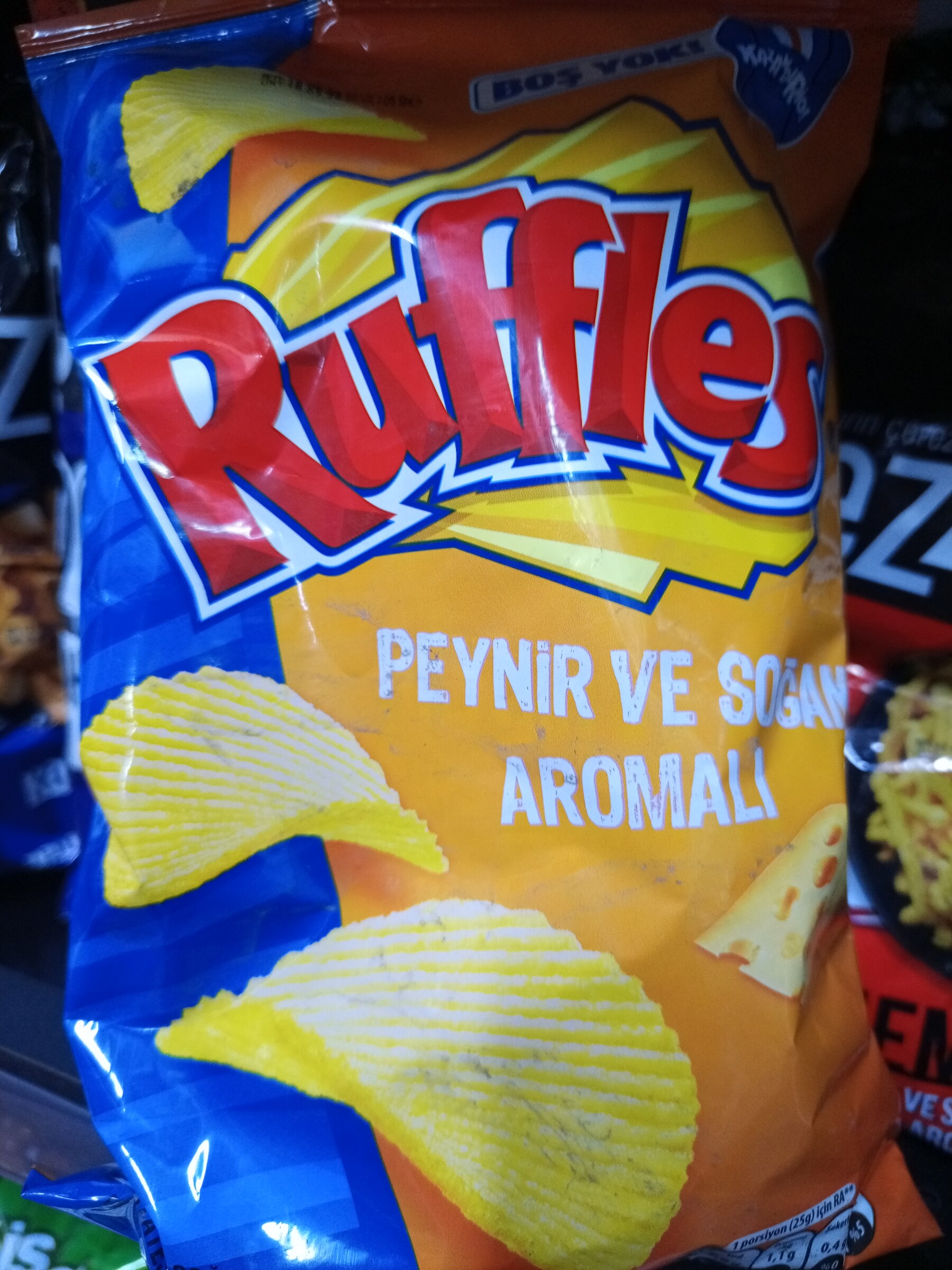 Ruffles peynir ve soğan aromalı 105 g