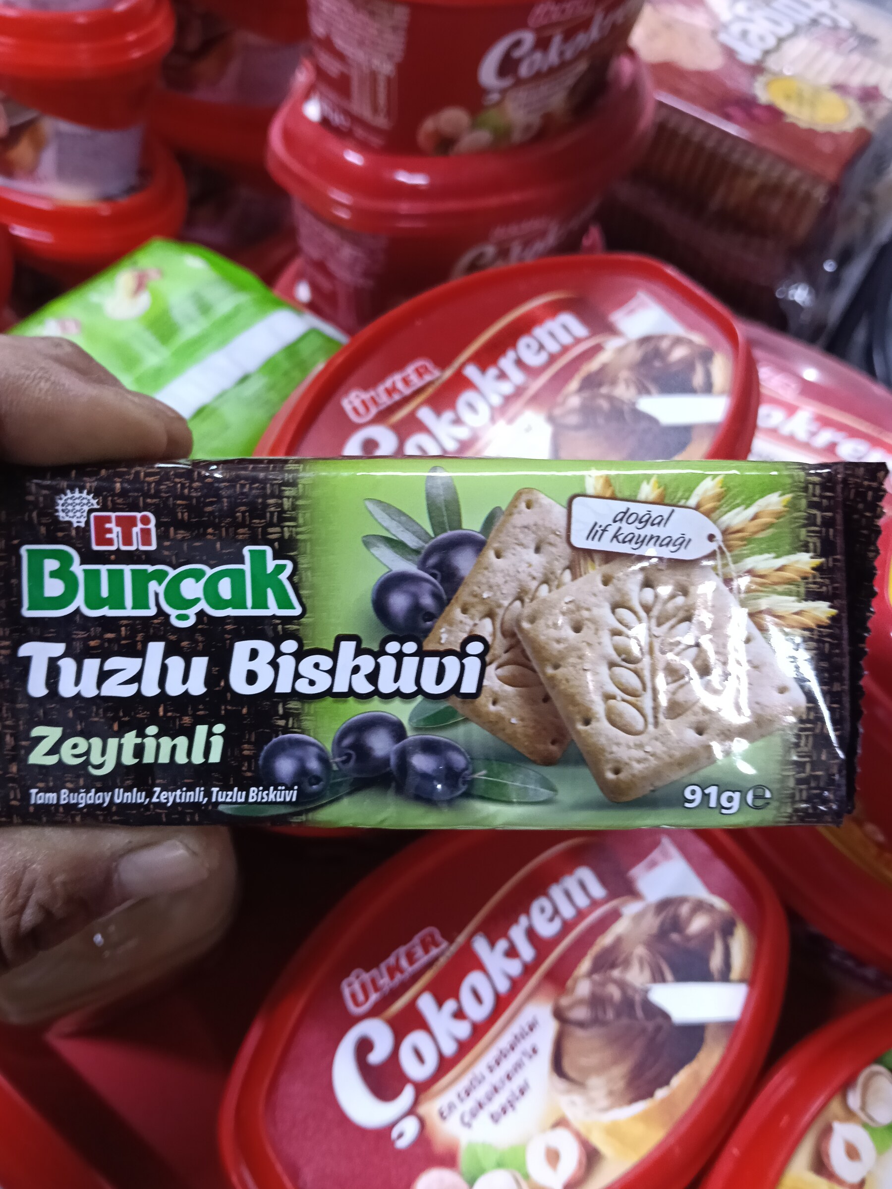 Burçak tuzlu bisküvi zeytinli 91gr