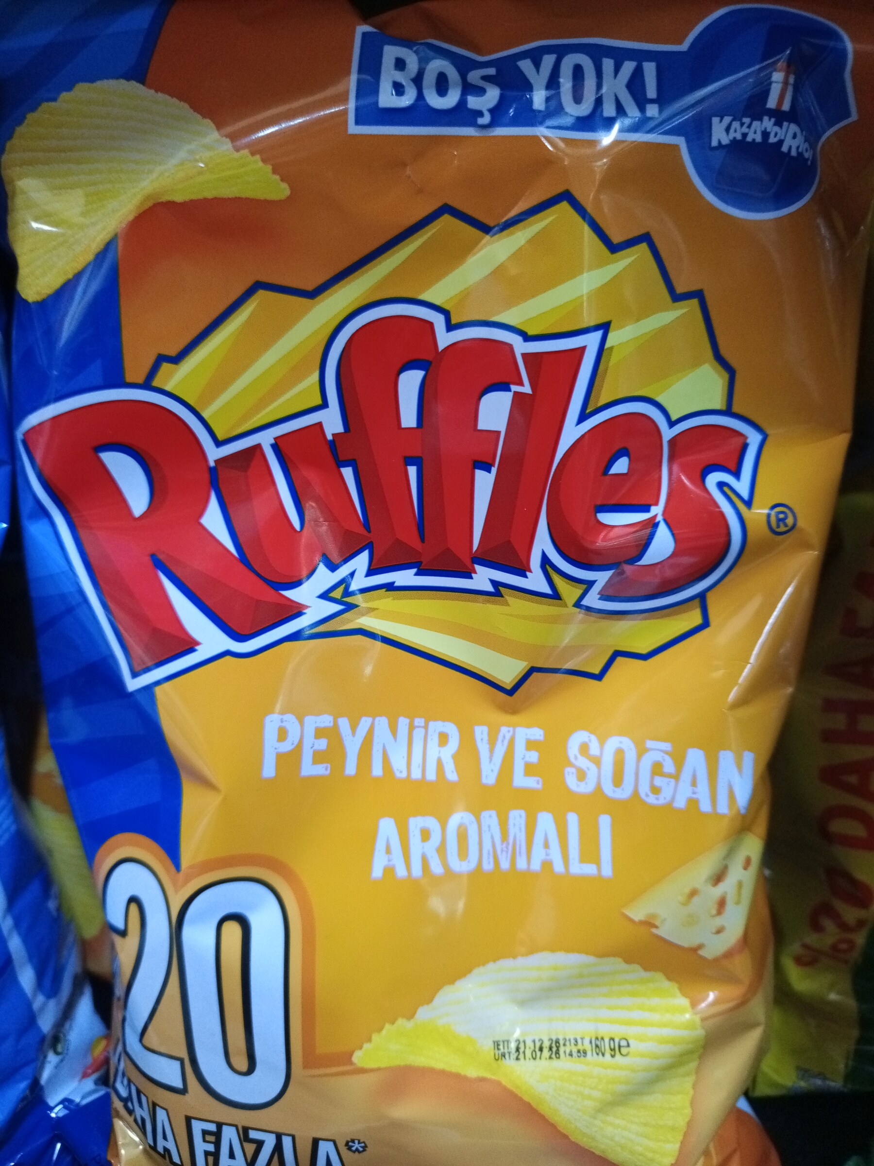 Ruffles peynir soğan 160 gr