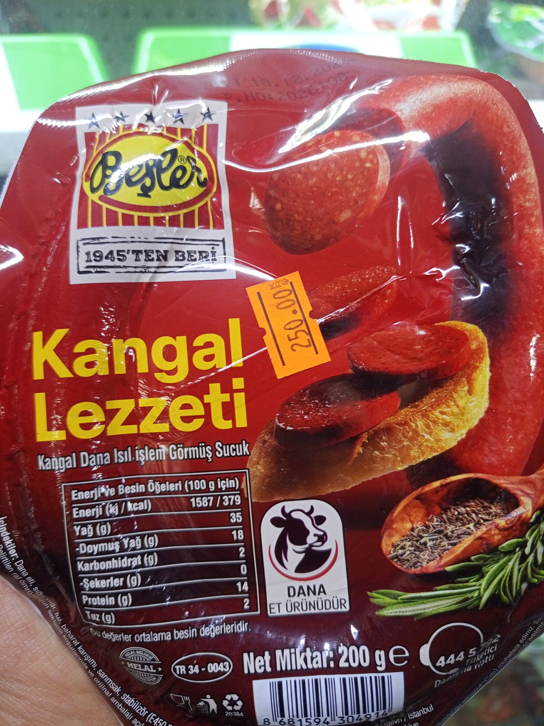 Beşler dana sucuk 200 g